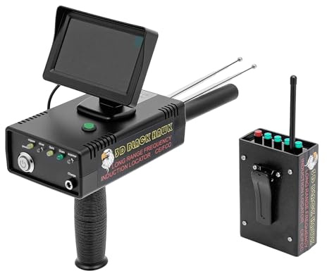 Detector de metales de largo alcance, Detector de oro de alta precisión, Escáner de oro subterráneo con pantalla LED 3D, Cazador Tesoros Telecontrolado para plata, Cobre Diamantes