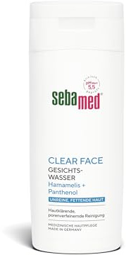 Sebamed Clear Face Unreine Haut Gesichtswasser, porenverfeinernde Gesichtsreinigung bei unreiner und fettender Haut, beruhigt die Haut und spendet Feuchtigkeit, zur Make up Entfernung geeignet
