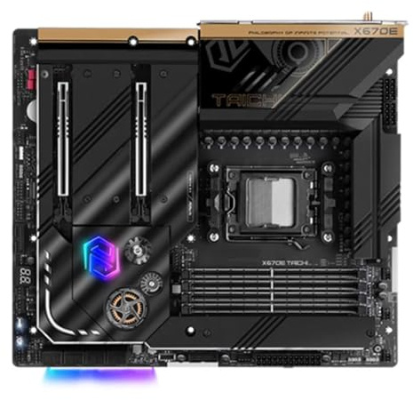 scheda madre Fit For ASRock X670E Taichi Scheda Madre AMD X670 Supporto 9900X 8400F 7800X3D 7700 7500F CPU AM5 4xDDR5 7800 MHz HDMI 4xM.2 PCIe 5.0 EATX