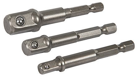 Silverline 819713 3 porte-douilles Queue 6 pans 1/4