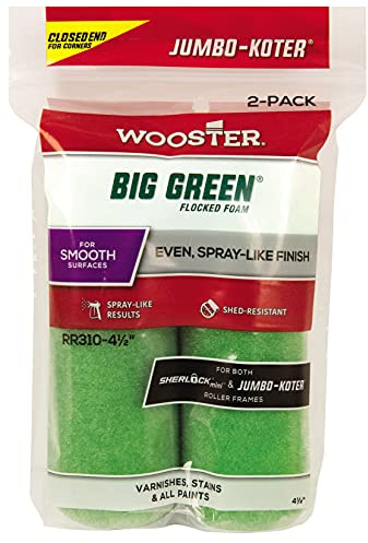 Wooster Brush RR310-4.5 Jumbo-Koter Roller Cover, Green, 4.5 Inch