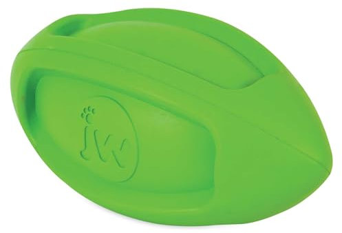 JW JW40029 Isqueak Funble Football, Rugbyballon, der Dickes Gummi für Hunde spritzt, L