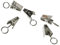 Rayher 2135821 Metall-Metall-Clip 18 mm mit Öse, Öse ø 8 mm, SB-Btl 18 Stück, platin