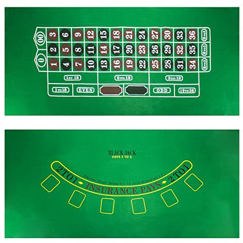 Blackjack and Roulette Table Felt by Brybelly