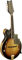 Ortega Guitars F-Style Mandolin Electro-Acoustic – F-Holes – Mandolins – Including Gig Bag – Solid Spruce / Maple, Multicolour (RMFE90TS)