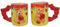 Becher 2 er Set Tasse mit Henkel Kaffetasse lustige Motive I Love You Herz Liebe
