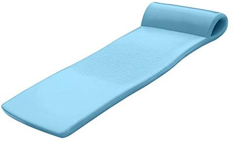 TRC Recreation Sunsation 1.75 Thick Foam Pool Float Lounger w/ Headrest for Lounging & Sunbathing in Swimming Pools, Beaches & Lakes, 70 x 26