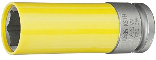 ASW 72812 Kraft-Steckschlüssel-Einsatz 1/2 zoll 6-kant 19x 85 mm für Leichtmetall-Felgen