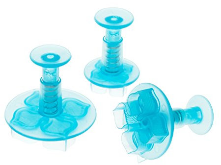 Ateco 1961 Schneeflocken-Ausstechformen mit Kolben, 3-teiliges Set Hortensien, 3-teiliges Set n/a