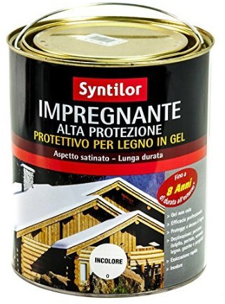 IMPREGNANTE 8 ANNI ALTA PROTEZIONE ACQUA GEL SYNTILOR 2,5 L ROVERE CHIARO