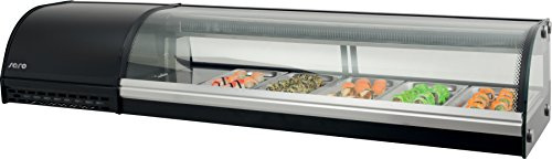 Saro 323-3159 SV 1800 Sushivitrine, 85.5 L, Schwarz