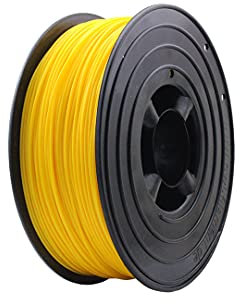 SPACE 3D Drucker 1kg Filament Rolle PLA 175mm Schwarz Transparent Gelb Rot top Qualität B-Ware (Gelb)