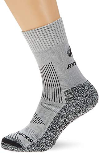 RYWAN Bi Climasocks randonnée hiking socks 2 Ply, Unisex, R1079, silver grey, 38-40