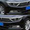 HIGH FLYING für Passat B8 Limousine/Variant 2015-2019 Chrom Frontscheinwerfer Zierleiste Edelstahl Verchromt 2 Stück (mit 3M Klebeband installieren)