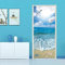 XXXCH 3D Türaufkleber 80X200CM Strand Meerblick Türtapete selbstklebend TürPoster - Fototapete Türfolie Poster Tapete Meer Aufkleber DIY Selbstklebende Wandbild PVC Wasserdichte Tapete