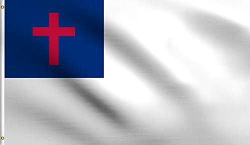 DMSE Flagge christliches Christentum Taufe, protestantische anglikanische Taufe, 100% Polyester, 100 D, UV-beständig, 90 x 152 cm 2' X 3' Ft Foot 2' X 3' Ft Foot