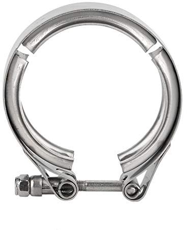 V Band Clamp 2.5 Inch Exhaust - Turbo Downpipe Exhaust Clamp Universal 2.5 Inch 63Mm Car Auto V Band Turbo Downpipe Exhaust Clamp M6 Screw