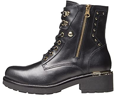 Nero Giardini I014202D Biker-Boots Für Damen Aus Leder - Schwarz 36 EU