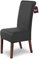 SCHEFFLER-Home Stuhlhussen Stretch Marie/Stuhlhussen Grau 6er Set/elastische Stuhlabdeckungen mit Fleckenschutz/Stuhlhussen Schwingstühle/Bezüge für Stuhl/Dehnbare Stuhlhussen elastisch
