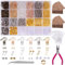 BQTQ Schmuck Basteln Zubehör, 4240 Stück Ohrring Machen Kit Ohrhaken Sprung Ringe Ohrstopper Ohrstecker, Ohrringe Basteln Zubehör DIY Ohrhänger Schmuck(6 Farben)