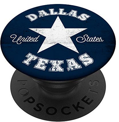 Dallas Texas United States PopSockets PopGrip: Ausziehbarer Sockel und Griff für Handys/Tablets mit Tauschbarem Top