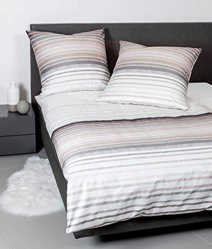 Janine Design Mako-Satin Bettwäsche J.D. 87059-07 1 Bettbezug 155 x 220 cm + 1 Kissenbezug 80 x 80 cm