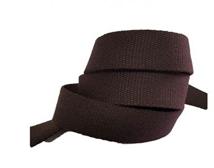 Sangle coton 30 mm Coloris au choix Vendu par 3 mètres - Marron foncé