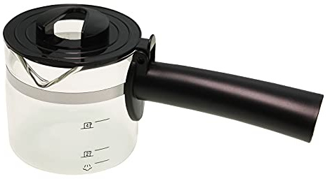 Jarra de cristal AT4066010500 compatible con/pieza de repuesto para cafetera espresso Ariete 1340 Caffè Mokita, portafiltros