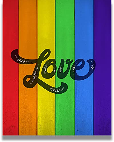 LGBTQ Accessories Wandkunst – LGBTQ Rechte – Gay Pride Poster, Druck oder Leinwand – LGBTQ Pride Gifts – Lesbische Geschenke – LGBTQ Dekorationen – Gay Pride Schilder – 28,9 x 35,6 cm ungerahmt