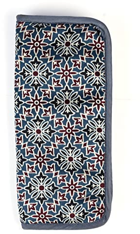 Lantern Moon - Lantern Moon Ajrak Rectangular Interchangeable Knitting Needles Empty Case - 1 Piece, Blue