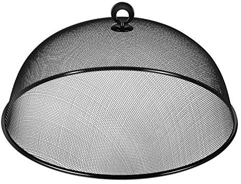 Stainless Steel Mesh Food Covers, Food Tent Anti Fly Bugs, Reusable Fine Mesh Food Covers for Outdoors, 15.7 Inch (40cm Extra Large Fruit Bowl Cover Large Mesh Cake Dome
