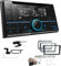 Kenwood DPX-7300DAB 2-DIN Autoradio mit Bluetooth Digitalradio DAB+ USB CD passend für Opel Astra H 2004-2010 ohne Canbus