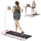 bigzzia Walking Pad Klappbar - 1-10 km/h Laufband für Zuhause Klappbar 2.5 PS Laufbänder Schreibtisch bis 120kg Elektrisch Tragbar Treadmill