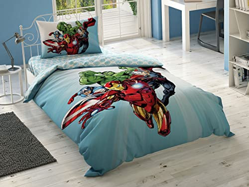 Disney Home - Avengers Heroes kinder bettwäsche-set (lizenziert)