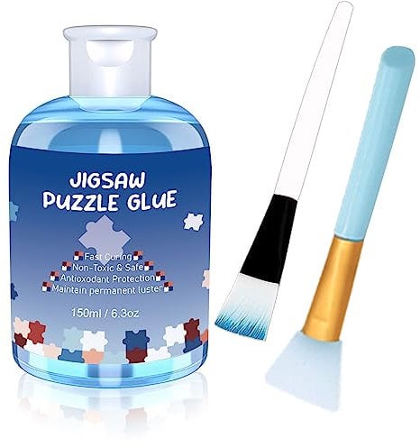 EIGTWEN Puzzle Glue Conserver,150ml Jigsaw Glue Suitable for Jigsaw Puzzles for Adults 1000,Preserve The Eternal Beauty of The Puzzle,It is An Indispensable Jigsaw Accessories(1 pcs)