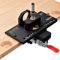 GOINGMAKE Metal Concealed Hinge Jig With Quick Clamp and Dust Vacuum Adapter - 35mm Cabinet Hinge Hole Drilling Tool for Woodworking Door Hinges Mounting