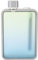 Bouteille D'eau Plate de 300 Ml, étanche et Fine, Bouteille D'eau Fine A5, Bouteille D'eau Carrée Plate pour Voyage, Bouteille D'eau Rectangulaire Portable pour Sports de Plein Air,(Gris dégradé)