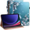 GLANDOTU - Carcasa para Samsung Galaxy Tab S10 Ultra/S9 Ultra/Tab S8 Ultra 14,6, funda protectora ultrafina de piel sintética con función atril para Samsung Galaxy Tab S10 Ultra -Flore de ciruelo