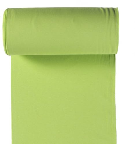 10m Rolle Bündchenstoff Uni 35/70cm Schlauchware Oeko-Tex Jersey Bezugsstoff elastisch