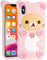 Koecya for iPhone X/XS Case 5.8 3D Cute Cartoon Bear Phone Case Kawaii Fashion Cool Funny Bear Soft TPU Case for iPhoneX/XS Silicone Cover for Girls Kids Women PK