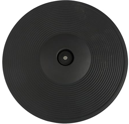 Fame DD-13CR Cymbal Pad 13 Zoll, Dual Zone Stereo Trigger, leise, realistisches Spielgefühl, geeignet für DD-1000-MS, erweiterte Ausdruckskraft, robustes Design, schwarz
