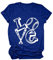Spiel Day Baseballpullover Frauen Alltag Kurzarm Baseball Mutter Grafik Alltag Runde Hals T-Shirts Tops, balu, L