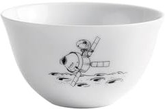 KAHLA 325008A50982CP Peanuts Schale 0,50 l Peanuts Space | weiße Schale mit Peanuts Motiv aus Porzellan