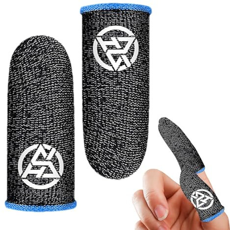Nubamzy Game Finger Sleeves | Fingerabdeckungen Fingerhülse mit flexiblem Design | Daumenhülsen für Handyspiel, atmungsaktiver Daumen für die meisten Fingergrößen der meisten Menschen, Männer & Frauen