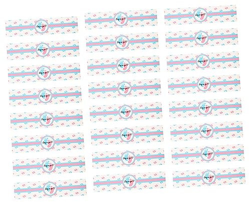 TOYANDONA 24pcs Gender Reveal Water Bottle Labels Fun Gender Reveal Decorations Party Favors for Shower Birthday Celebrations Easy Peel for