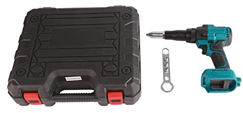 Pissente Pistola Remachadora Inalámbrica, Pistola Remachadora Inalámbrica de Iones de Litio de 18 V, Pistola Remachadora Eléctrica Inalámbrica sin Escobillas, Herramienta Manual con