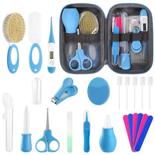 Qunlions life Kit per la cura del bambino neonato, 25 pezzi, kit per la cura della salute del bambino neonato