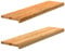 vidaXL Fensterbänke 2 Stk. Hellbraun 100x25x2 cm Massivholz Eiche, Fensterbrett, Holz Treppenstufe, Holz Fensterbrett, Fensterbank Eichenholz