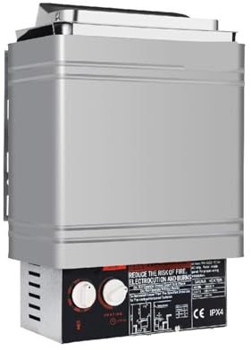 Calentador portátil Calentador de Sauna de 2/3/6/9KW, controlador interno/externo, estufa eléctrica, horno de calefacción for Sauna, equipo seco for habitación para oficina, hogar, dormitorio(2KW Inte
