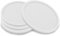 White Coasters – Premium Silicon Drink Coater Non-Slip Soft Round Coaters Tabletop Protection for Wine Class Coffee Mug Water Bottle Home, Office Pads & Bar